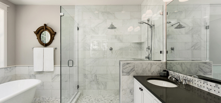 bathroom shower door installation in Oak Hills