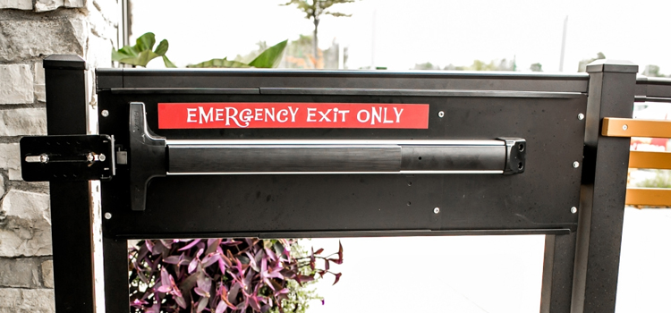 emergency push bar installation in Oak Hills